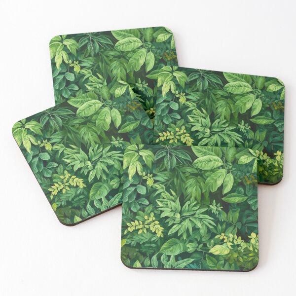 Item preview,  Seamless pattern of lush green leaves in the summer garden designed and sold by SeamlessGuru.