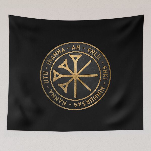 Item preview, Sumer Ancient Gods and Goddess - Seven Gods Who Decree designed and sold by Agema Apparel.