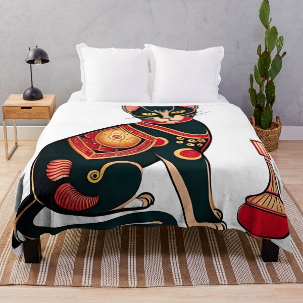 Item preview, Chinese black cat art ZAP designed and sold by zapdesign.