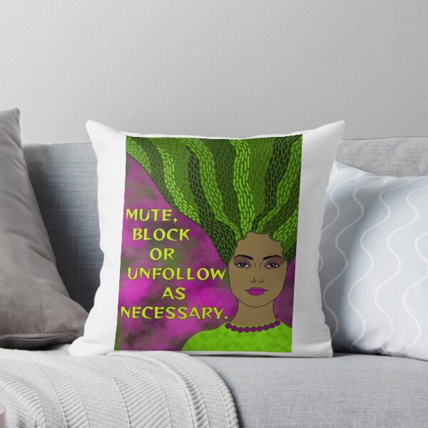 Item preview, Radical Feminist Humanist Quote - Mute Block And Unfollow As Necessary designed and sold by LethalPixieDust.