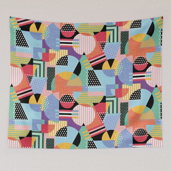 Item preview, Maximalist Pop Art Masterpiece - Multicolor Black designed and sold by DesignsbyRoochita Studio.