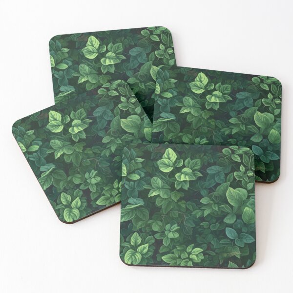 Item preview, Seamless pattern of lush green leaves in the summer garden designed and sold by SeamlessGuru.
