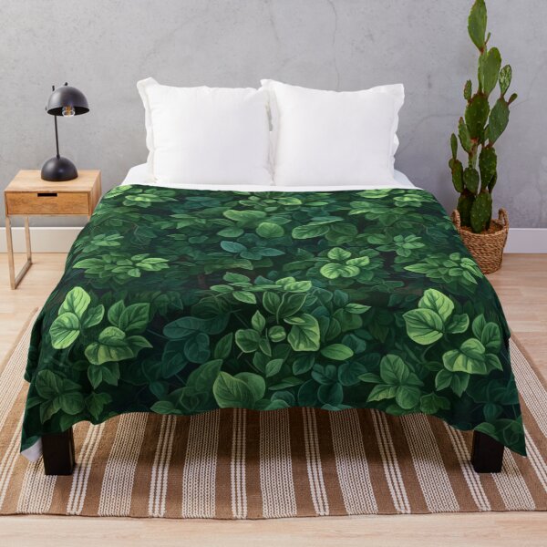 Item preview, Seamless pattern of lush green leaves in the summer garden designed and sold by SeamlessGuru.