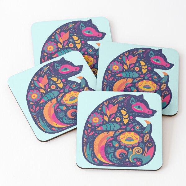 Item preview, Colorful Abstract Fox designed and sold by Unique-Vibe.