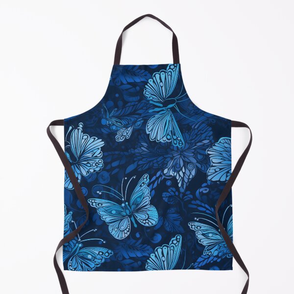 Item preview, Blue Butterflies Vector Style Patterns designed and sold by Wonder Of Light.
