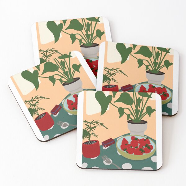 Item preview, Still life strawberries on table designed and sold by Rentiii.