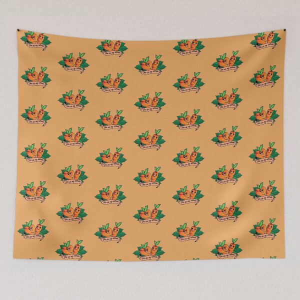 Item preview, Cute carrot vegetable valentine soulmate  designed and sold by Donutlovers.