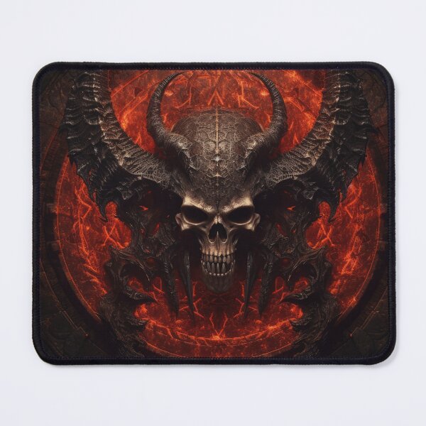 Artikelvorschau, Okkultes Design Diablo IV, dunkles ästhetisches Kunstwerk, immersive Fantasy-Welt entworfen und verkauft von BotTastic.