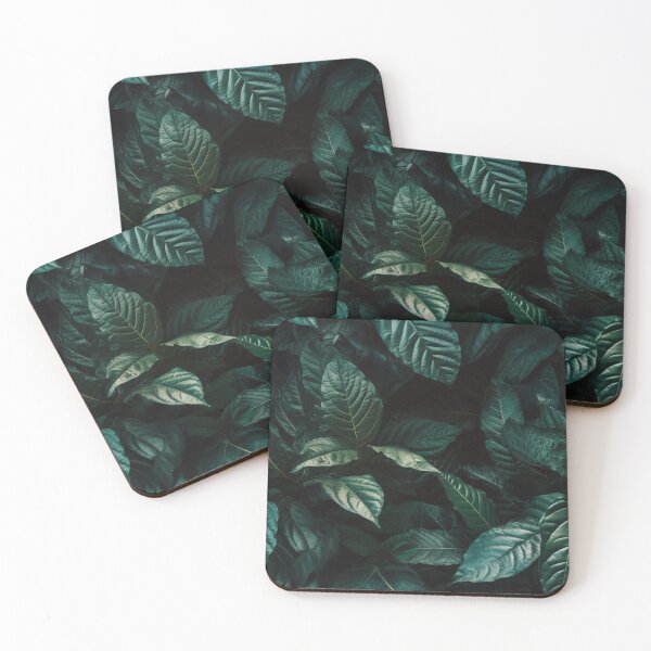 Item preview, Seamless aesthetic nature pattern of lush green leaves in the summer garden during near morning hour designed and sold by SeamlessGuru.