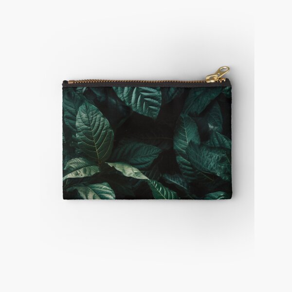 Item preview, Seamless aesthetic nature pattern of lush green leaves in the summer garden during near morning hour designed and sold by SeamlessGuru.