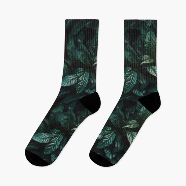 Item preview, Seamless aesthetic nature pattern of lush green leaves in the summer garden during near morning hour designed and sold by SeamlessGuru.
