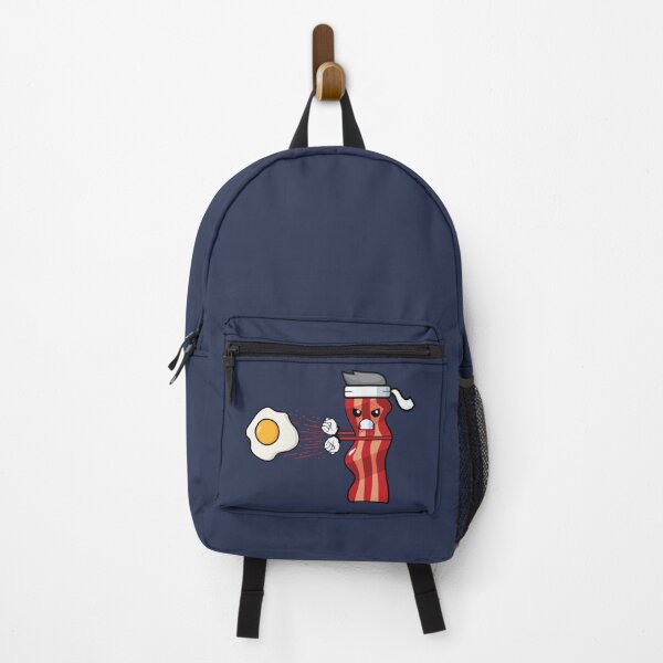 Item preview, Funny bacon fighter throwing a fried egg designed and sold by Donutlovers.
