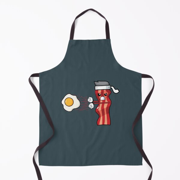 Item preview, Funny bacon fighter throwing a fried egg designed and sold by Donutlovers.