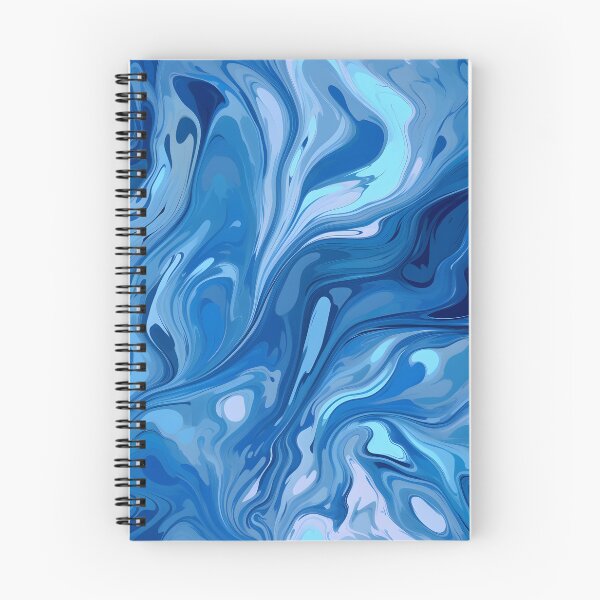 Item preview, Blue Shaded Flowing Paint Abstract Vector Style Pattern designed and sold by Wonder Of Light.