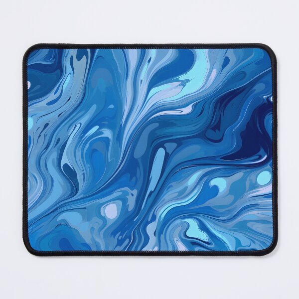 Item preview, Blue Shaded Flowing Paint Abstract Vector Style Pattern designed and sold by Wonder Of Light.