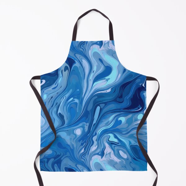 Item preview, Blue Shaded Flowing Paint Abstract Vector Style Pattern designed and sold by Wonder Of Light.
