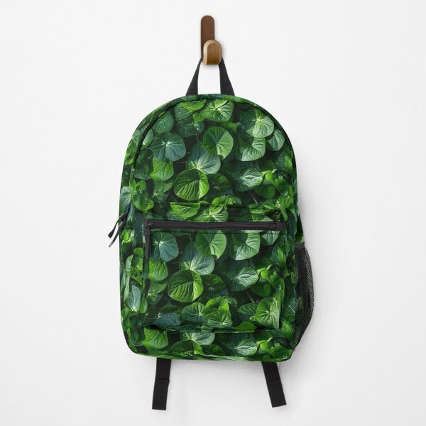 Item preview, Seamless aesthetic nature pattern of lush green leaves in the summer garden during near morning hour designed and sold by SeamlessGuru.