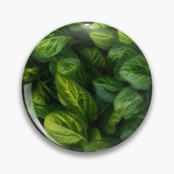 Item preview, Seamless aesthetic nature pattern of lush green leaves in the summer garden during near morning hour designed and sold by SeamlessGuru.