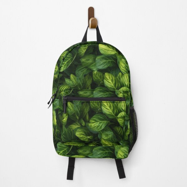 Item preview, Seamless aesthetic nature pattern of lush green leaves in the summer garden during near morning hour designed and sold by SeamlessGuru.