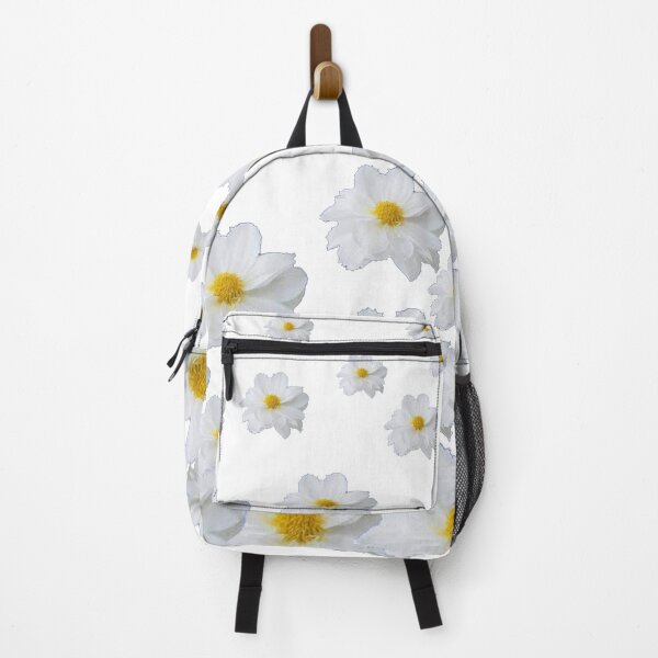 Item preview, WHITE COLOR WHITE GARDEN PATTERN FLOWERS ART designed and sold by sharlesart.