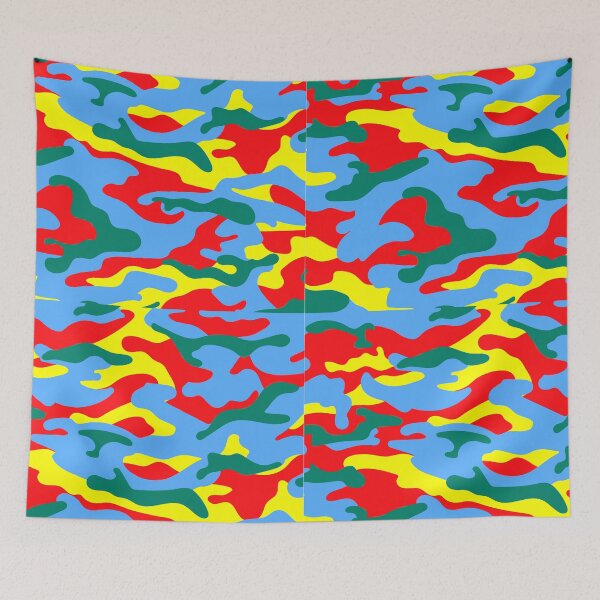 Item preview, Camouflage Seamless Colorful Pattern designed and sold by TheCatmeow2000.