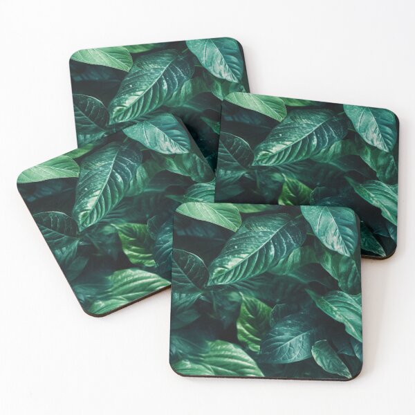 Item preview, Seamless aesthetic nature pattern of lush green leaves designed and sold by SeamlessGuru.