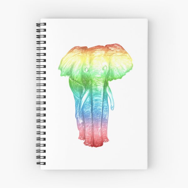 Aperçu de l'œuvre L'éléphant arc-en-ciel sauvage créée et vendue par CraftyPrincess.