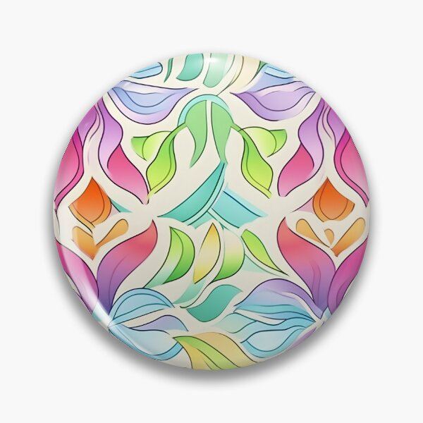 Item preview, Colorful Shades Of Leaves Abstract Vector Style Pattern designed and sold by Wonder Of Light.