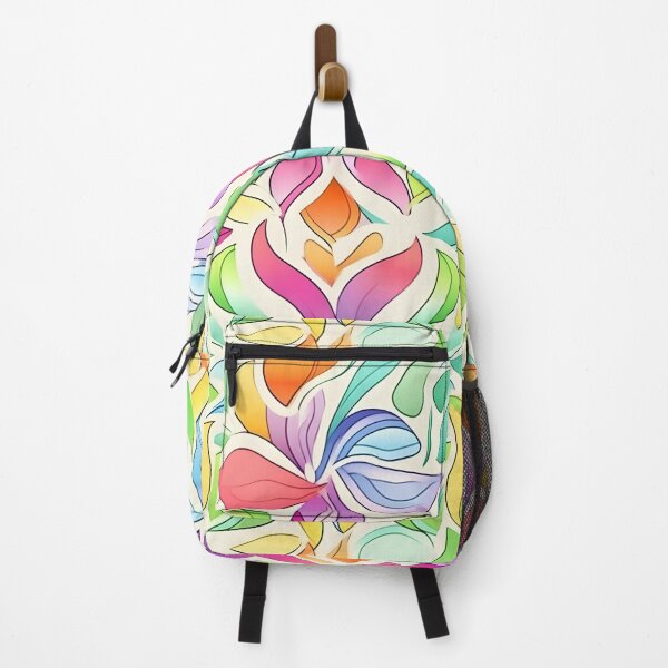 Item preview, Colorful Shades Of Leaves Abstract Vector Style Pattern designed and sold by Wonder Of Light.
