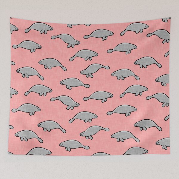 Item preview, manatees - pink designed and sold by littlearrow.