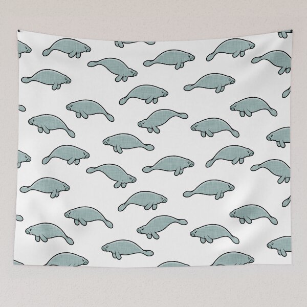 Item preview, manatees - white designed and sold by littlearrow.