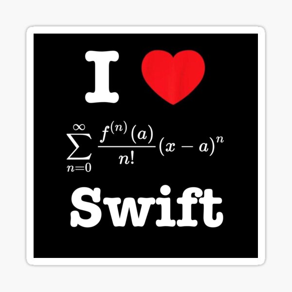 Vista previa del artículo con la obra «Amo las matemáticas de Taylor Swift», diseñado y vendido por MissMoony.