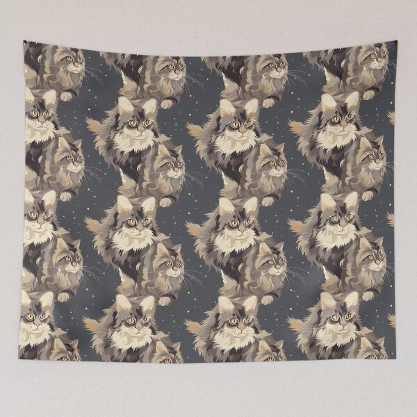 Item preview, Maine Coon Cat Design designed and sold by KaleidoCreation.
