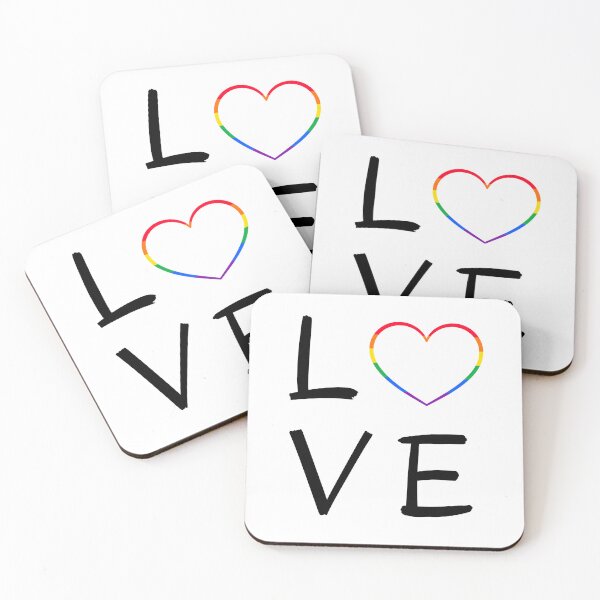 Artikelvorschau, LOVE LGBT Heart. LGBTQ Pride entworfen und verkauft von Subtle Pride Shop.