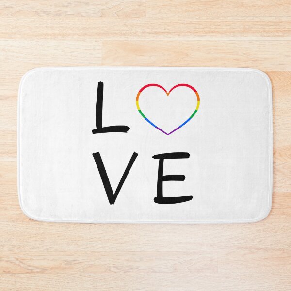 Artikelvorschau, LOVE LGBT Heart. LGBTQ Pride entworfen und verkauft von Subtle Pride Shop.