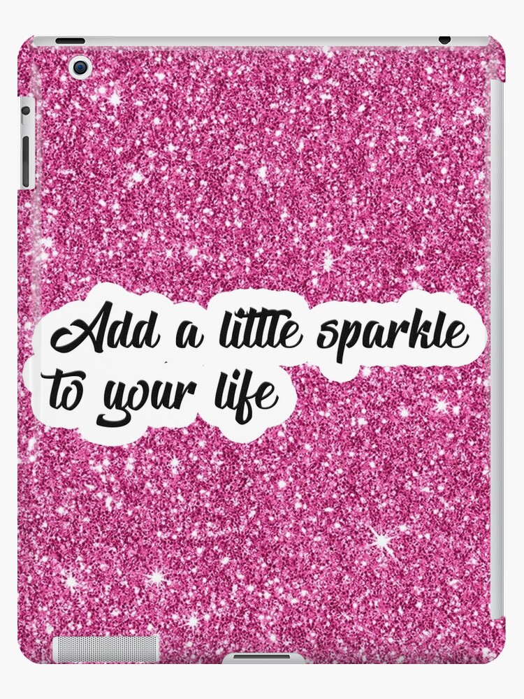 Pretty Pink Glitter Sparkles Design | iPad Case & Skin