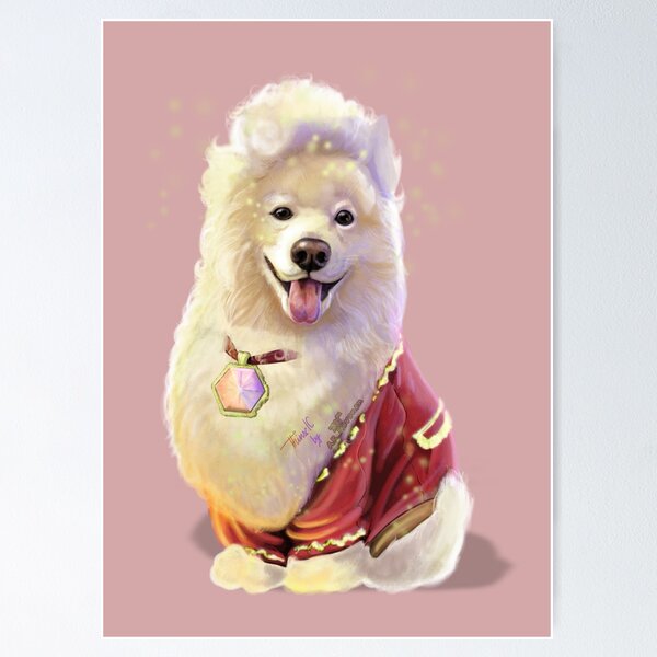 Item preview, Samoyed Dog Mozart, painting designed and sold by AK-Hevonen.