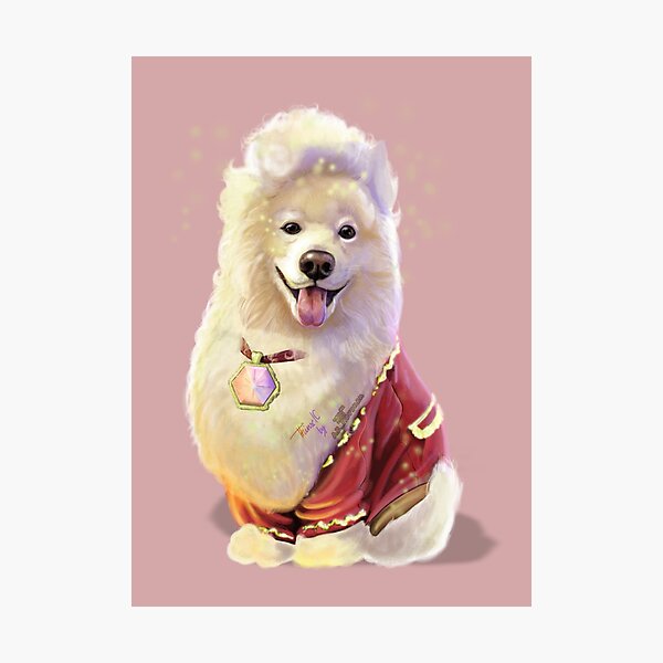 Item preview, Samoyed Dog Mozart, painting designed and sold by AK-Hevonen.