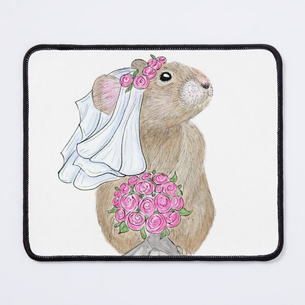 Item preview, Adorable Pika Bride with Flower Bouquet and Veil  designed and sold by Sockstomistic.