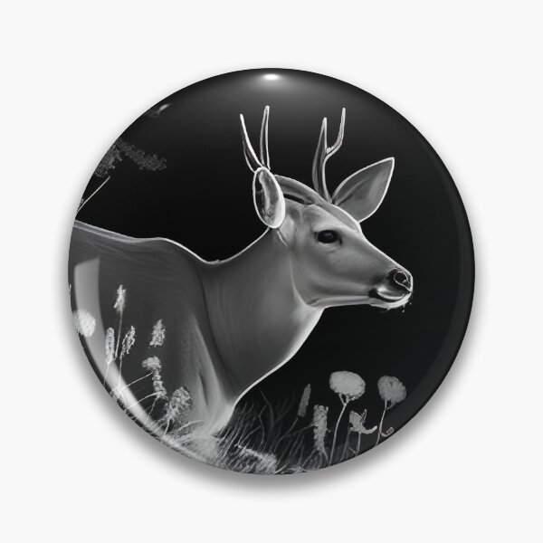 Item preview, Pencil drawn Deer High Quality Black and White Design designed and sold by Pencil-Art.