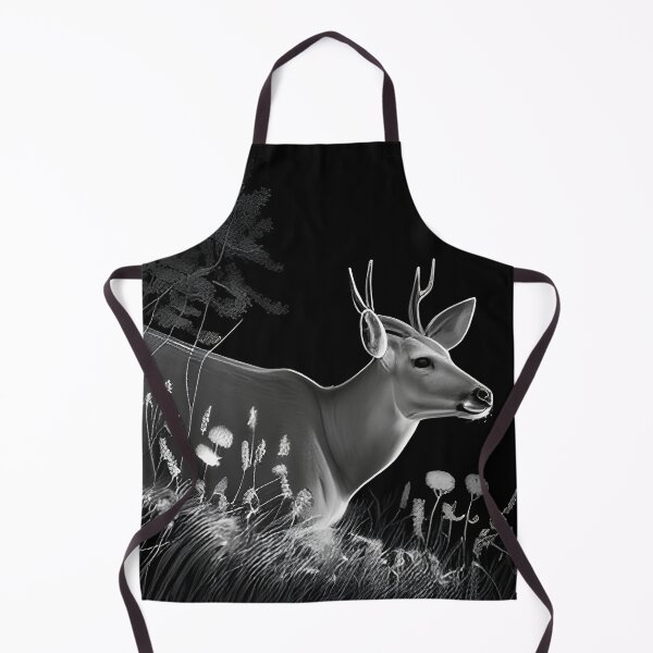 Item preview, Pencil drawn Deer High Quality Black and White Design designed and sold by Pencil-Art.