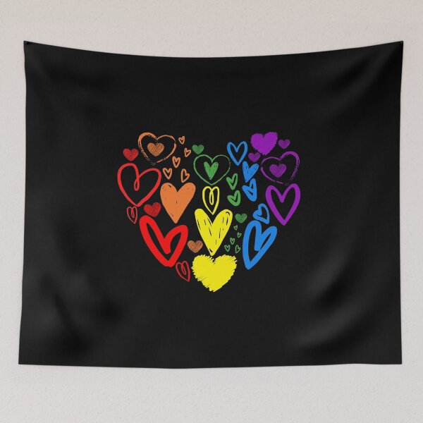 Artikelvorschau, Valentines Day LGBT Heart. LGBTQ Pride entworfen und verkauft von Subtle Pride Shop.