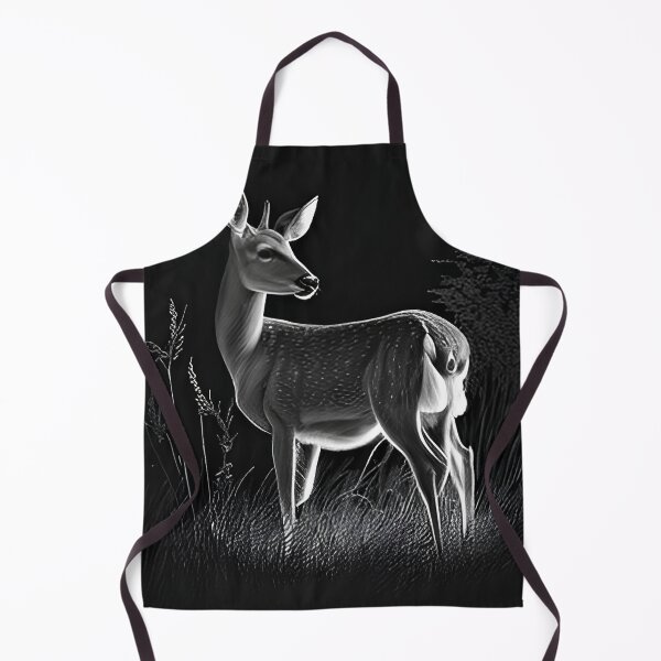 Item preview, Pencil drawn Deer High Quality Black and White Design designed and sold by Pencil-Art.