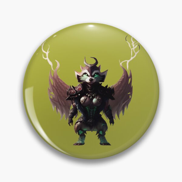 Item preview, Raccoon warrior with wings designed and sold by SheepAttack.