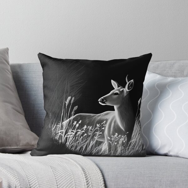 Item preview, Copy of Pencil drawn Deer High Quality Black and White Design designed and sold by Pencil-Art.