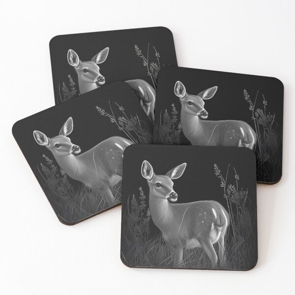 Item preview, Copy of Pencil drawn Deer High Quality Black and White Design designed and sold by Pencil-Art.