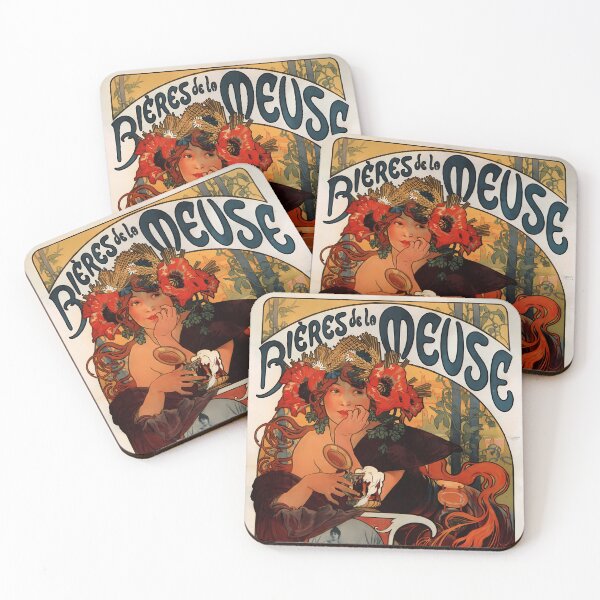 Item preview, Alphonse Mucha, Beer of the Meuse designed and sold by NouveauEra.