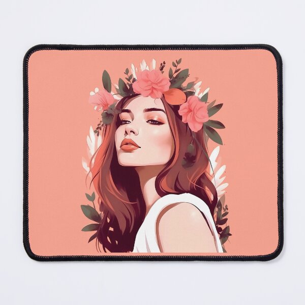 Item preview, Beautiful Orange Flower Girl Sticker designed and sold by AdiRemba.