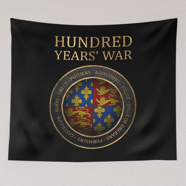 Item preview, Hundred Years' War Battles Medieval Warfare Symbol designed and sold by Agema Apparel.