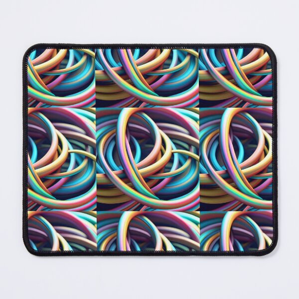 Item preview, abstraction interpenetrating colored circles multicolored color play designed and sold by JaroDesign2023.